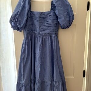 Abercrombie & Fitch Blue Midi Dress